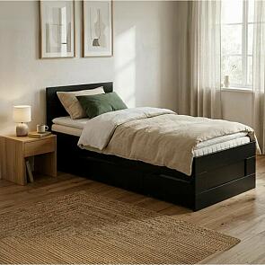 Кровать Сириус без обивки венге без П/М 800x2000, изголовье жесткое