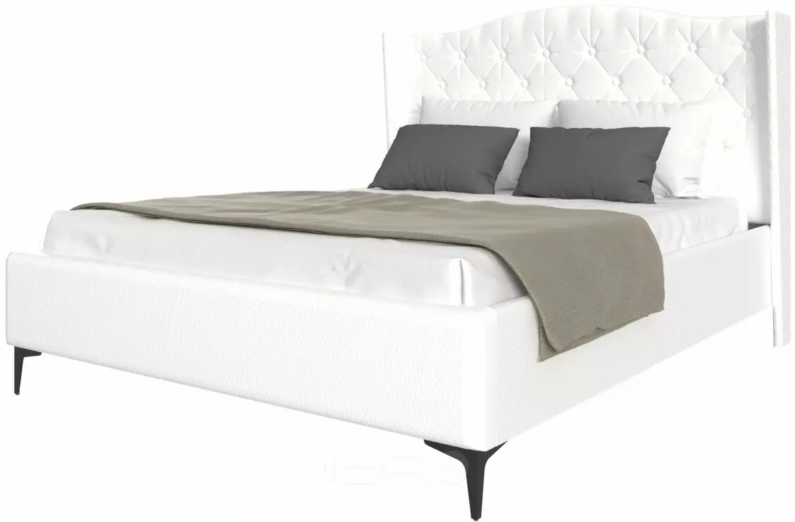 TANGO кровать 1400х2000 Белый (кож. зам)