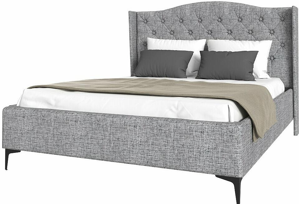 TANGO кровать 1400х2000 Рогожка Серая 35860₽