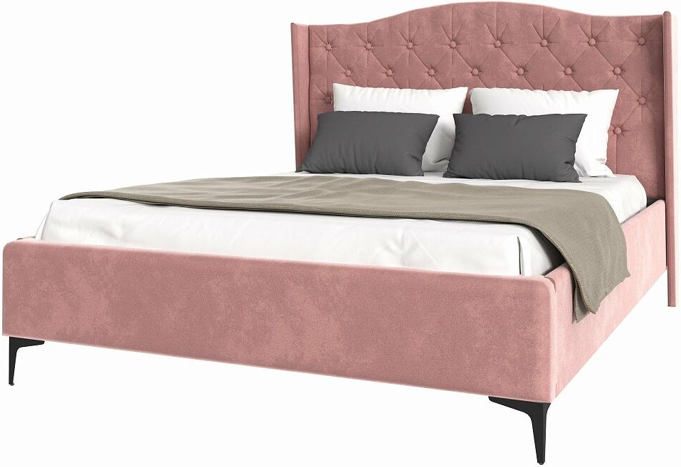 TANGO кровать 1600х2000 Велюр Розовый кровать чердак астра 9 5 белый розовый