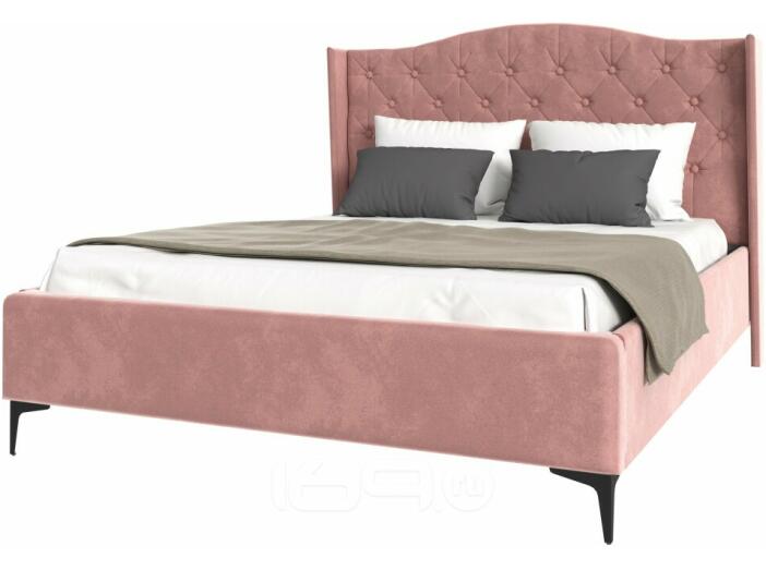 TANGO кровать 1600х2000 Велюр Розовый