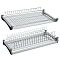 Посудосушитель 2-х уровневый 400 с 2-мя пластиковыми поддонами Хром
