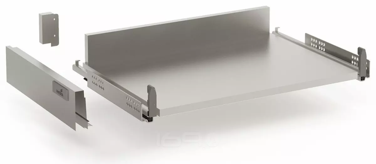 Комплект Низкого ящика Hettich InoTech 400мм направляющие частичного выдвижения