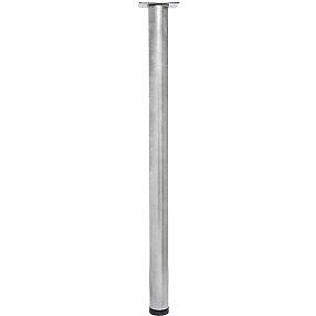Опора для барной столешницы регулируемая Aluminum Gloss 805*51 (с фланцем) 