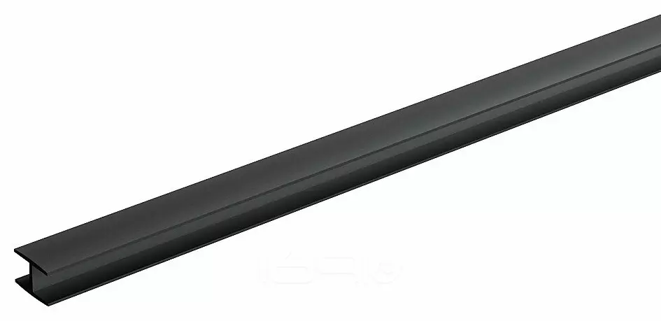 Планка для стенпанели соединительная Н-образная Алюминий Черная 600*4