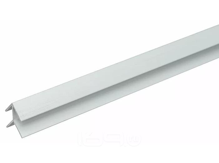 Планка для стенпанели Угловая Алюминий Белая 600*4