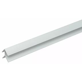 Планка для стенпанели Угловая Алюминий Белая 600*4