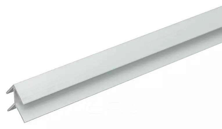 Планка для стенпанели угловая Алюминий МатХром 600*4