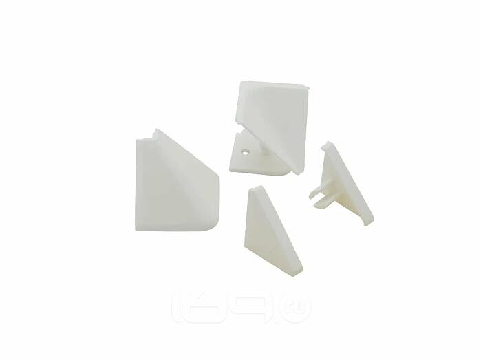 Комплект заглушек для плинтуса прямого Белый Комплект заглушек для плинтуса прямого Белый