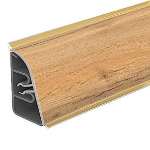 Плинтус для столешницы пластиковый АР-850 Дуб Вотан (1387) 3000*24*37 (ф-ра 1225)