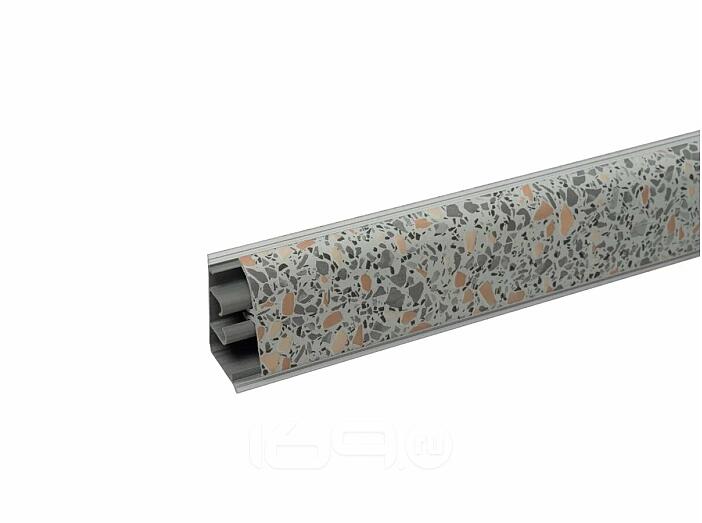 Плинтус для столешницы пластиковый АР-850 Гранитная крошка (1218) 3000*24*37 (ф-ра 1240)
