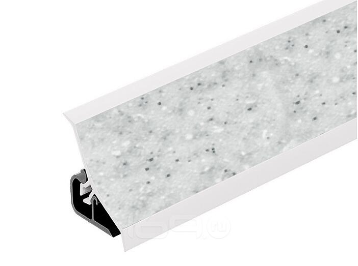 Плинтус для столешницы пластиковый 120P Бриллиант светло-серый (1239) 3000*20*20 (ф-ра 1240)