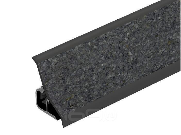 Плинтус для столешницы пластиковый 120P Бриллиант тёмный графит (1314) 3000*20*20 (ф-ра 1910)