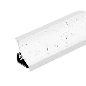 Плинтус для столешницы пластиковый 120P Мрамор Марквина белый (1255) 3000*20*20 (ф-ра 1110)