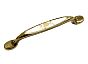 Ручка скоба мебельная SF09-09-96 OAB Оксидированная Бронза с фарфор. вставкой 96 мм