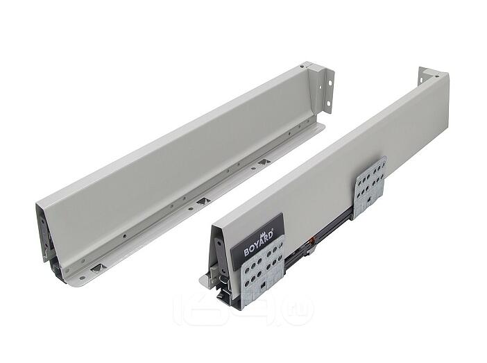 Направляющие с доводчиком универсальные POWER BOX Серый Направляющие с доводчиком универсальные POWER BOX Серый