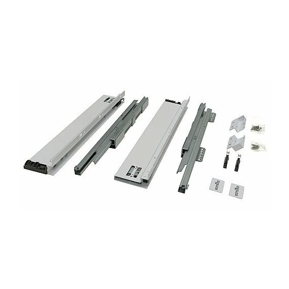 Направляющие с доводчиком универсальные СТАРТ SOFT SB18GR.1/450 Серый