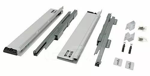 Направляющие с доводчиком универсальные СТАРТ SOFT SB18GR.1/450 Серый