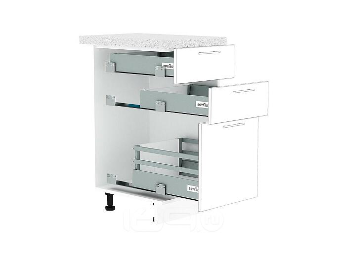 Ящик высокий POWER BOX2 с рейлингом Н403/Н404 Белый