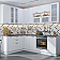 Модульный кухонный гарнитур Флэт Плюс-02 White In 2S/Белый 2340x1700/2400x600