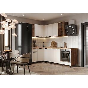 Кухня Техно 1,4х2,4м Компоновка №9 (Кашемир, Дуб Крафт (Дуб вотан))