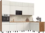 Кухонный гарнитур Оливия Кашемир/Вотан 2500x3000/1800x600