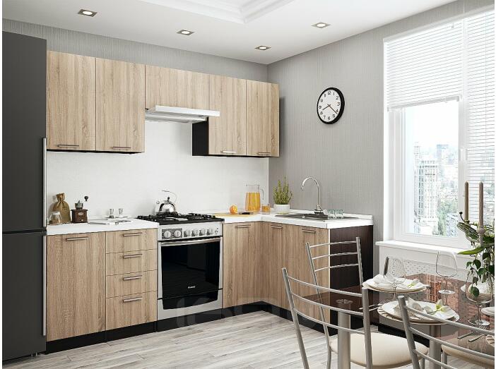 Угловая кухня Брауни-04 Дуб сонома Угловая кухня Брауни-04 Дуб сонома