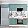 Модульный кухонный гарнитур Флэт-01 Grey-green In 2S/Белый 2140x2600x600