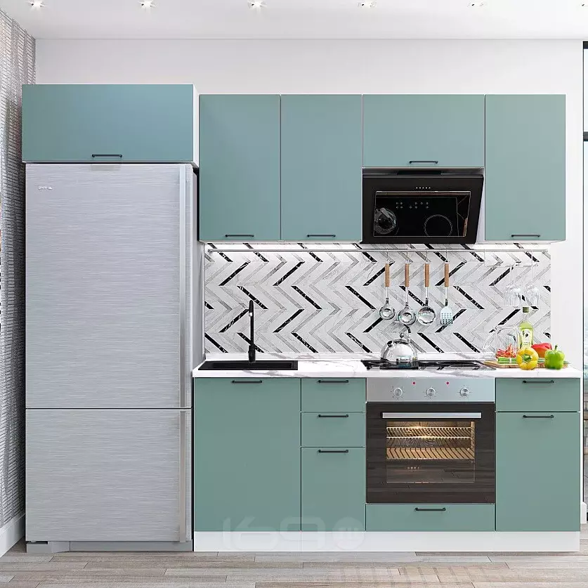 Флэт-01 Grey-green 2140*2600*600