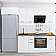 Модульный кухонный гарнитур Флэт-01 White In 2S/Белый 2140x2600x600