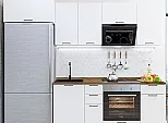 Модульный кухонный гарнитур Флэт-01 White In 2S/Белый 2140x2600x600