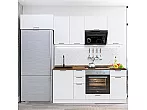 Модульный кухонный гарнитур Флэт-01 White In 2S/Белый 2140x2600x600