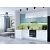 Модульный кухонный гарнитур Флэт-04 Grey-green In 2S, White In 2S/Белый 2340x1000/2500x600