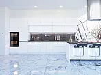 Модульный кухонный гарнитур Фьюжн-02 Silky White/Белый 2140x4400x600