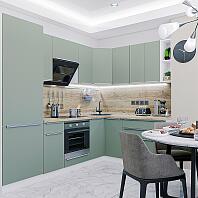 Фьюжн-04 Silky Mint Белый 2140*2500/1800*600
