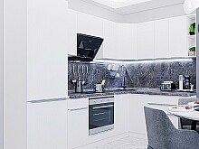 

Фьюжн-04 Silky White Белый 2140*2500/1800*600