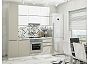 Модульный кухонный гарнитур Фьюжн-06 Silky White, Silky Grey/Белый 2340x2000x600