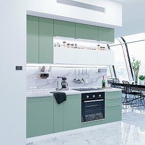 Фьюжн-01 Silky Mint/Silky White Белый 2340*2300*600