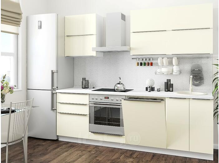 Прямая кухня Фьюжн-02 Ivory 