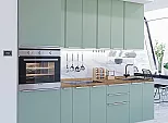 Модульный кухонный гарнитур Фьюжн-03 Silky Mint/Белый 2340x2600x600