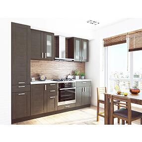 Прямая кухня Лофт-02 Wenge Veralinga