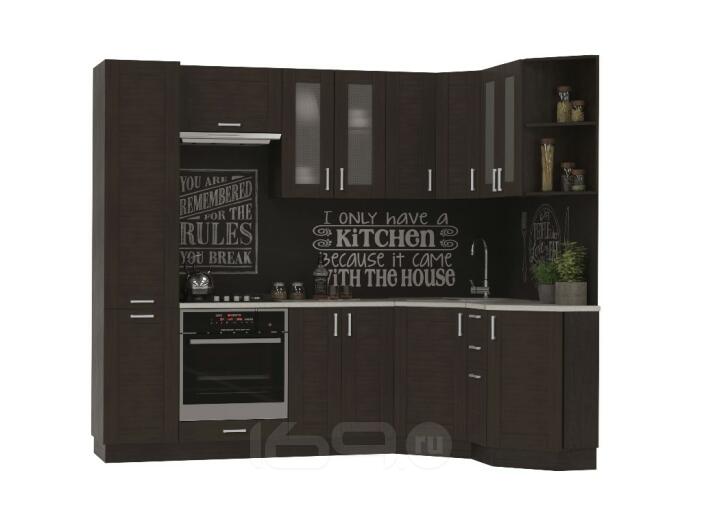 Угловая кухня Лофт-04 Wenge Veralinga