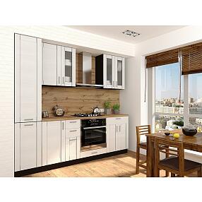 Прямая кухня Лофт-02 Snow Veralinga