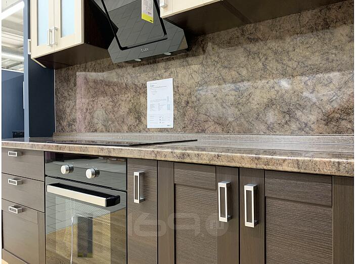 Угловая кухня Лофт-04 Cappuccino Veralinga/Wenge Veralinga