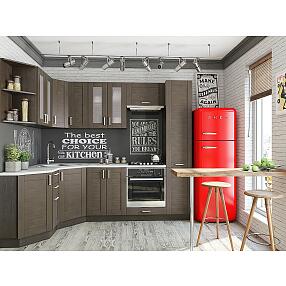 Угловая кухня Лофт-04 Wenge Veralinga