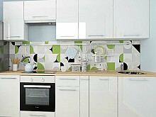 

Прямая кухня Логика-17 Белый глянец, Белый глянец/белый