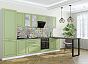 Модульный кухонный гарнитур Ницца-02 Дуб оливковый/Белый 2140x3300x600