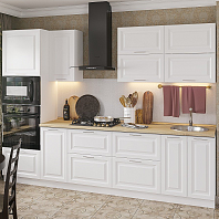 Модульный кухонный гарнитур Ницца Blanco/Белый 2140x2800x600