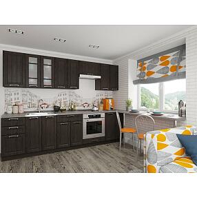 Прямая кухня Прага-02 Венге Премиум