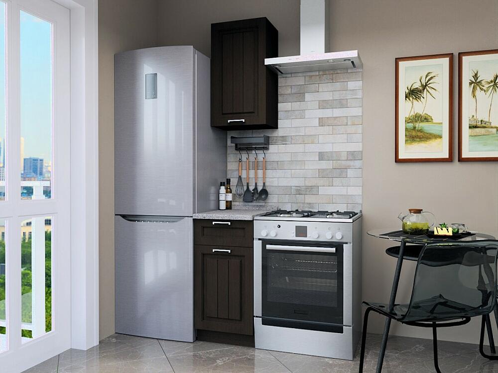 Прямая кухня Прага-23 Венге Премиум 12708₽